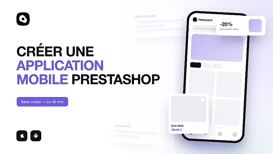 Comment créer une application mobile PrestaShop (sans coder)